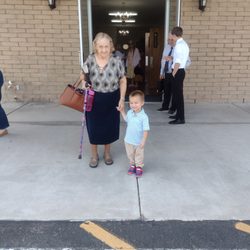 East Mesa Baptist Church - Even sweet little guys to walk out the seniors after service