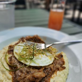 The District - Grits with Pulled Pork - American Near Me - Providence, Rhode Island
