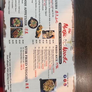 The Magic Noodle - Menu - Chinese Near Me - Las Vegas, Nevada
