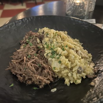 Beneci's D'Italia Cucina - Braised Beef Mushroom Risotto - Italian Near Me - Weehawken, New Jersey Beneci's D'Italia Cucina - Braised Beef Mushroom Risotto - Italian Near Me - Weehawken, New Jersey