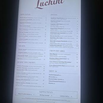 Luchini Italian Restaurant - menu - Italian Near Me - Las Vegas, Nevada Luchini Italian Restaurant - menu - Italian Near Me - Las Vegas, Nevada