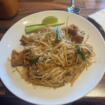 Laughing Monk Cafe - Allston - Pad Thai (Tofu) - Thai Near Me - Boston, Massachusetts
