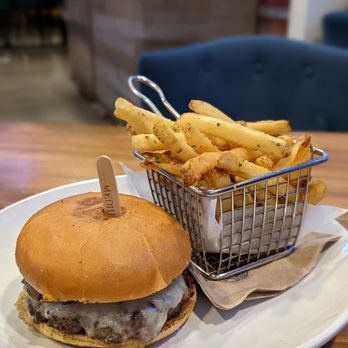 Water Tower Kitchen - Mushroom Swiss Burger - New American Near Me - Campbell, California Water Tower Kitchen - Mushroom Swiss Burger - New American Near Me - Campbell, California