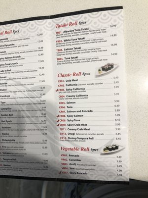 Menu photo 6 VIPS Sushi Toronto, ON