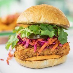 La Muy Crispi - hamburguesa de tofu frito
