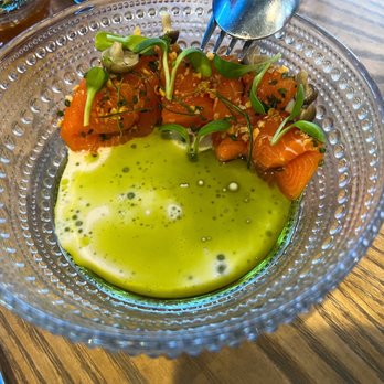 Ernest - King Salmon Chilled Tom Kha, Makrut Lime Leaf - New American Near Me - San Francisco, California