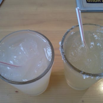 Pita Jungle - Margarita w. half salt in the rim & smaller glass than other Pita's I have been to. - Mediterranean Near Me - Mesa, Arizona