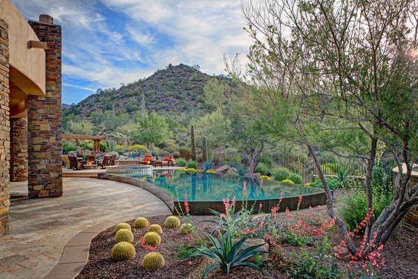 Vanishing Edge Pools - Vanishing edge pools have very calm water. They elevate the pool to a mirror, dramatically reflecting and enhancing a beautiful vista or focal element.