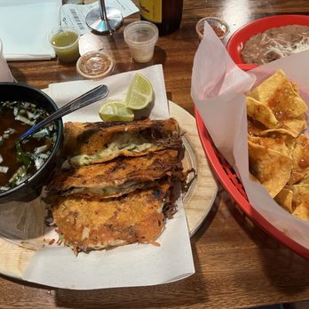 Tony’s Tacos - Quesabirria special, chips and salsa plus side of beans - Tacos Near Me - Sacramento, California Tony’s Tacos - Quesabirria special, chips and salsa plus side of beans - Tacos Near Me - Sacramento, California