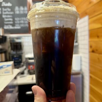 Plasko's Farm - Cold brew with Vanilla Cold Foam - Ice Cream & Frozen Yogurt Near Me - Trumbull, Connecticut