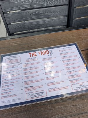 Menu photo 1 The Yard McKinney, TX Menu photo 1 The Yard McKinney, TX