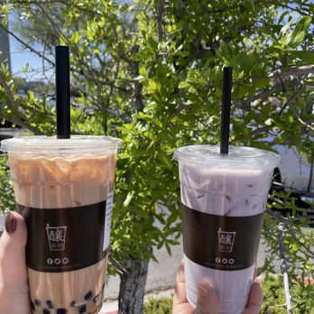 Brew Tea Bar - Thai Tea and Taro Milk Tea (fav)! - Tea Rooms Near Me - Las Vegas, Nevada Brew Tea Bar - Thai Tea and Taro Milk Tea (fav)! - Tea Rooms Near Me - Las Vegas, Nevada