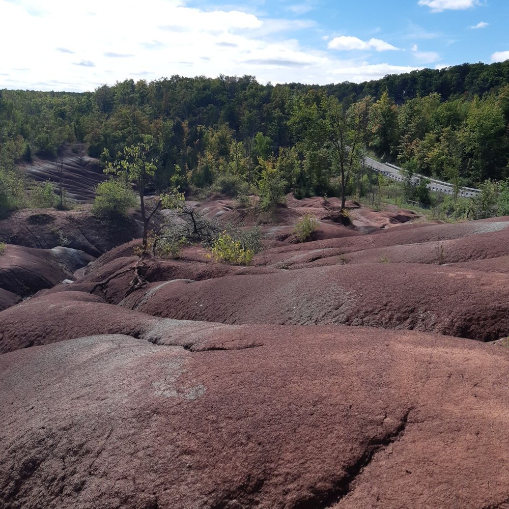 Cheltenham Badlands - More Badland from boardwalk - Parks Near Me - Caledon, Ontario