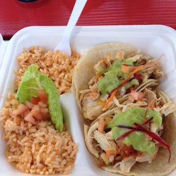 Al Pastor - Two chicken taco plate. Double rice no beans....heaven on earth! - Mexican Near Me - Kapaa, Hawaii