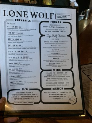 Menu photo 2 Lone Wolf Chicago, IL