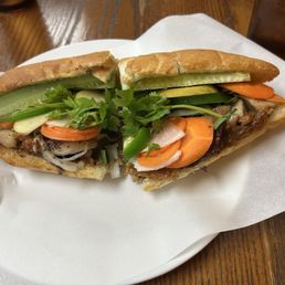 Sun-Kissed Crackle Pork Banh Mi