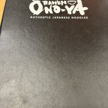 Onoya Ramen - Menu - Ramen Near Me - Honolulu, Hawaii