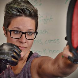 We have kick boxing classes because something you just wanna punch shit.
