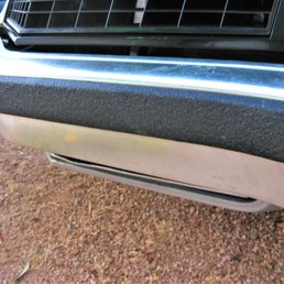 Front rubber bumper insert sprayed with Tuff Skin Front rubber bumper insert sprayed with Tuff Skin