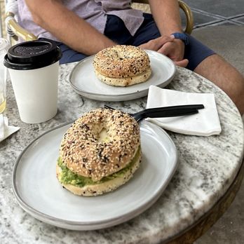 Lottie's Cafe - Build your own bagel sandwiches - I got egg, avocado, chicken sausage - Breakfast & Brunch Near Me - Charlotte, North Carolina Lottie's Cafe - Build your own bagel sandwiches - I got egg, avocado, chicken sausage - Breakfast & Brunch Near Me - Charlotte, North Carolina