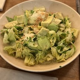 Avocado Caesar salad