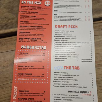 CORBETT'S - Menu - Pickleball Near Me - Tucson, Arizona