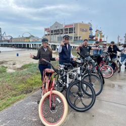 Ride on the Galveston Seawall