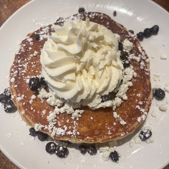 Another Broken Egg Cafe - Lemon Blueberry Goat Cheese Pancakes - Breakfast & Brunch Near Me - Burbank, California