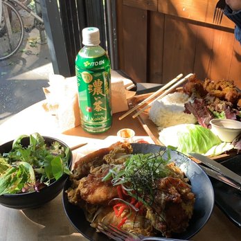 Aburaya - Oyakodon and 3 piece set on the right. - Izakaya Near Me - Oakland, California Aburaya - Oyakodon and 3 piece set on the right. - Izakaya Near Me - Oakland, California