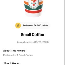 7-Eleven - Redemption credit