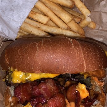 Uncle Boy's - Close up of the Cowboy burger - Burgers Near Me - San Francisco, California