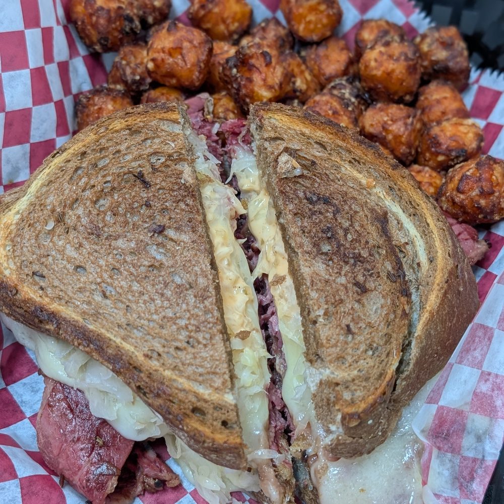 The Butcher Block - Reuben with sweet potato tots - excellent - Meat Shops Near Me - Las Vegas, Nevada The Butcher Block - Reuben with sweet potato tots - excellent - Meat Shops Near Me - Las Vegas, Nevada