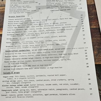 High Hand Cafe - The menu. Salads are amazing. - New American Near Me - Loomis, California High Hand Cafe - The menu. Salads are amazing. - New American Near Me - Loomis, California