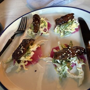Benchmark at Maison Fox - Korean Tacos - New American Near Me - Fullerton, California