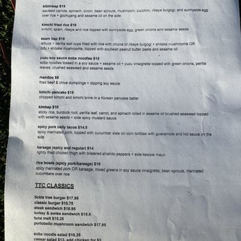Tickle Tree Cafe - New Dinner Menu - Cafes Near Me - La Crescenta, California