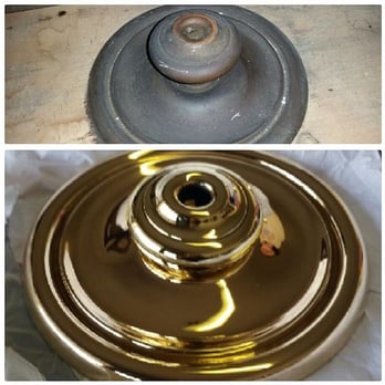 Royale Silver - Before and after pics of my antique Schlage doorknob and backplate. The guys there did an amazing job! - Antiques Near Me - Los Angeles, California Royale Silver - Before and after pics of my antique Schlage doorknob and backplate. The guys there did an amazing job! - Antiques Near Me - Los Angeles, California