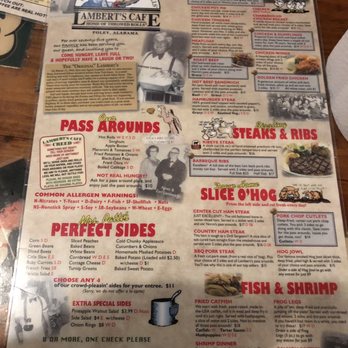 Lambert's Cafe - Menu - Seafood Near Me - Foley, Alabama Lambert's Cafe - Menu - Seafood Near Me - Foley, Alabama