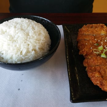 Mirin Cafe - Chicken Katsu with white rice. - Japanese Near Me - Escondido, California Mirin Cafe - Chicken Katsu with white rice. - Japanese Near Me - Escondido, California