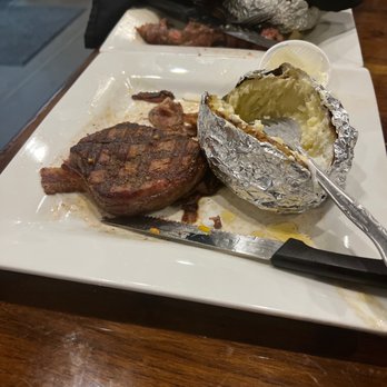 Black Stallion Steakhouse - Filet and baked potato - Steakhouses Near Me - Columbia, Kentucky