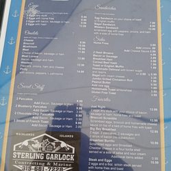 The North Star Family Restaurant - Menu 1 breakfast