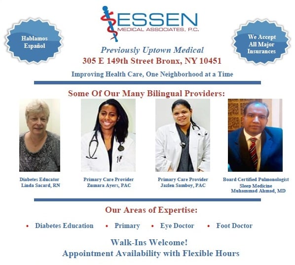 ESSEN MEDICAL ASSOCIATES Updated October 2024 305 E 149th St, Bronx