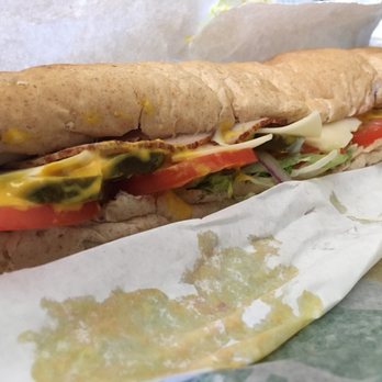 Subway - a sub sandwich with cheese, tomatoes, and lettuce - Sandwiches Near Me - Hudson, New York