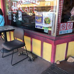 Exterior outside entrance of Horseshoe Cafe - Wickenburg, Arizona Exterior outside entrance of Horseshoe Cafe - Wickenburg, Arizona