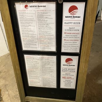 Waikiki Shokudo - Menu - Izakaya Near Me - Honolulu, Hawaii