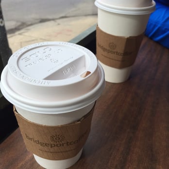 Bridgeport Coffee - Small hot chocolate in front and medium vanilla latte in the back - Coffee & Tea Near Me - Chicago, Illinois Bridgeport Coffee - Small hot chocolate in front and medium vanilla latte in the back - Coffee & Tea Near Me - Chicago, Illinois