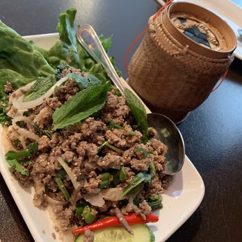 Spice It Up! - Laab w/ sticky rice. Wish the portion of sticky rice was more. - Thai Near Me - Stockton, California Spice It Up! - Laab w/ sticky rice. Wish the portion of sticky rice was more. - Thai Near Me - Stockton, California
