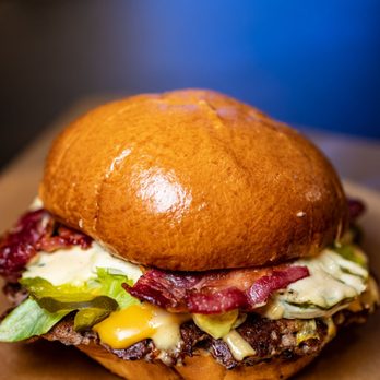 Matt’s Burger Lab - Beef Bacon Cheese Smash Burger (sale $5.00, reg $12.50) - Burgers Near Me - Toronto, Ontario