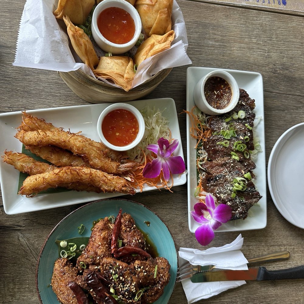 Coconut Shrimp - Crying Tiger - Spicy Crab Rangoon - BITES Wings Coconut Shrimp - Crying Tiger - Spicy Crab Rangoon - BITES Wings