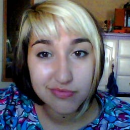 Sarah did a wonderful job giving me an asymmetrical bob. I love it! Sarah did a wonderful job giving me an asymmetrical bob. I love it!