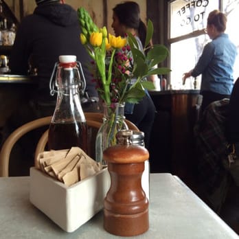 Five Leaves - Table right in front of the entrance that I sat at. - New American Near Me - Brooklyn, New York Five Leaves - Table right in front of the entrance that I sat at. - New American Near Me - Brooklyn, New York
